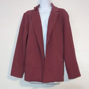 Matty M Women's Open Front Knit Sweater Blazer Business Casual Cozy Office XXL